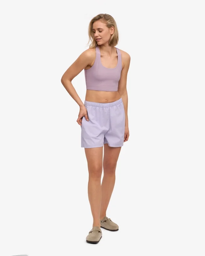 Organic Twill Shorts für Damen – Zartes Lavendel
