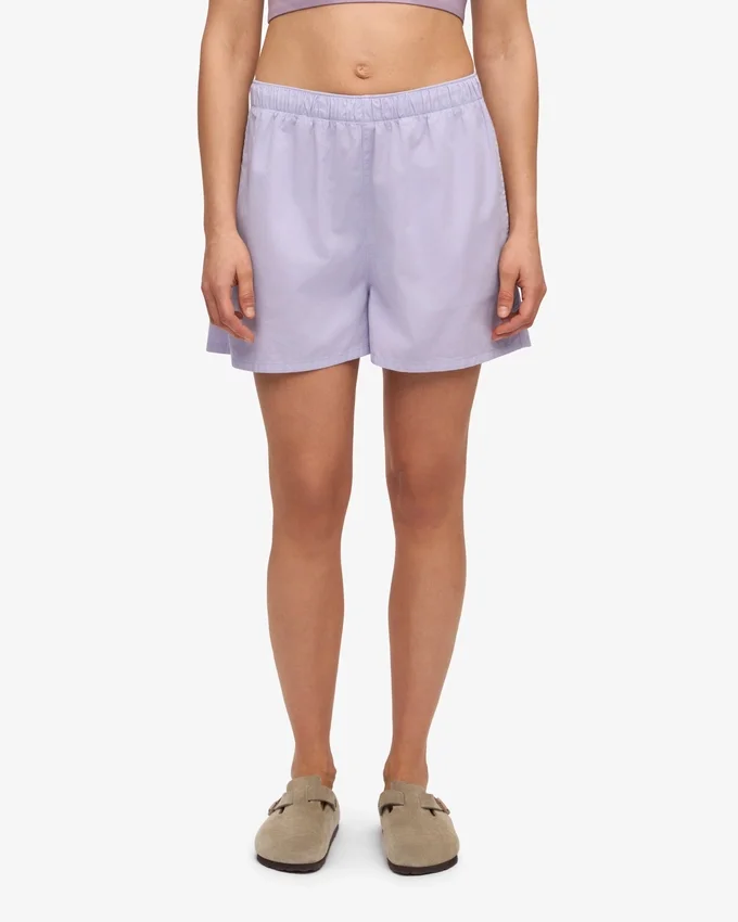 Organic Twill Shorts für Damen – Zartes Lavendel
