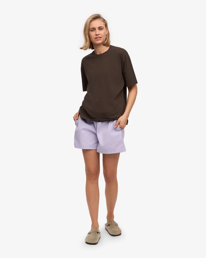 Organic Twill Shorts für Damen – Zartes Lavendel