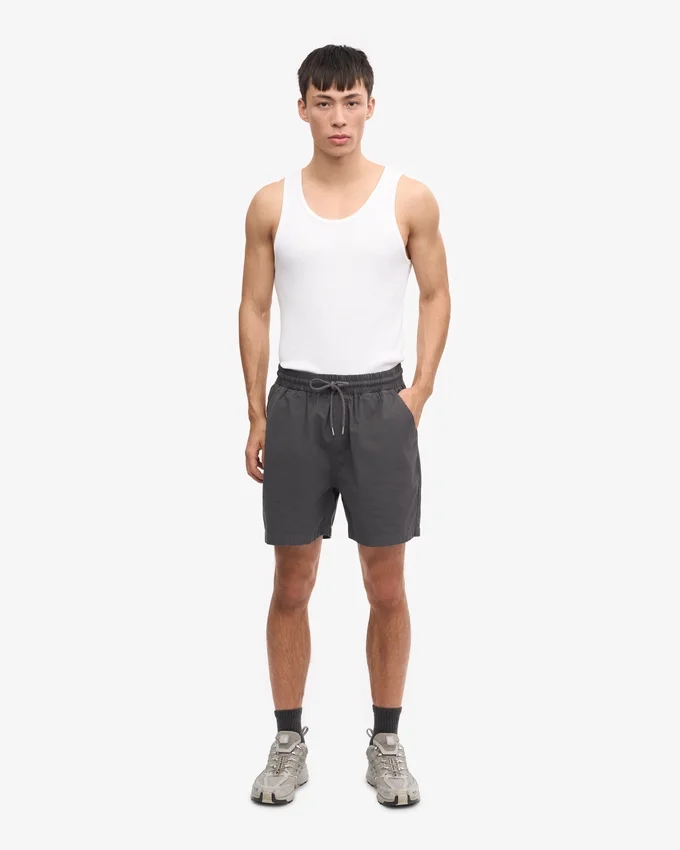 Organic Twill Shorts – Lava-Grau