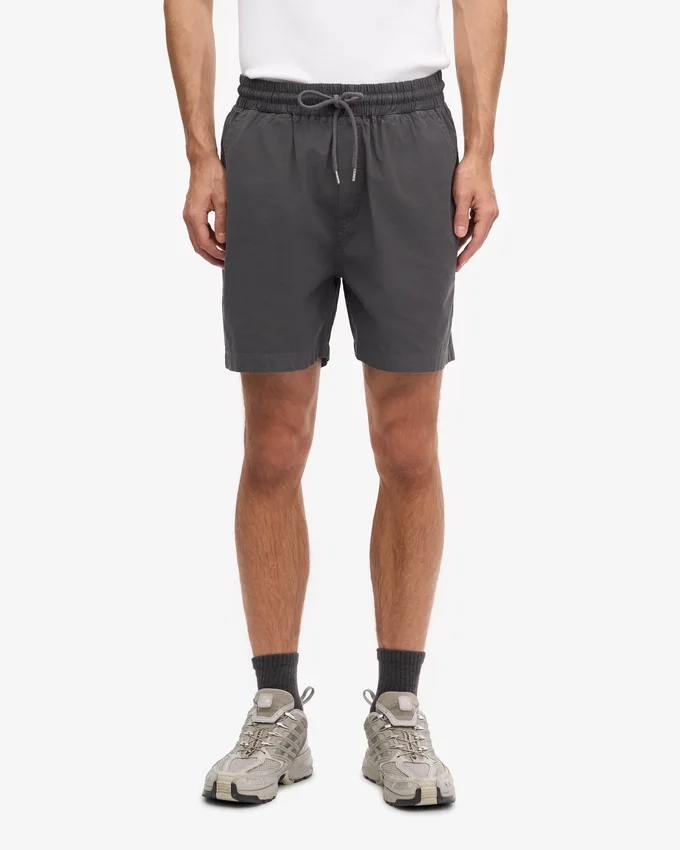 Organic Twill Shorts – Lava-Grau