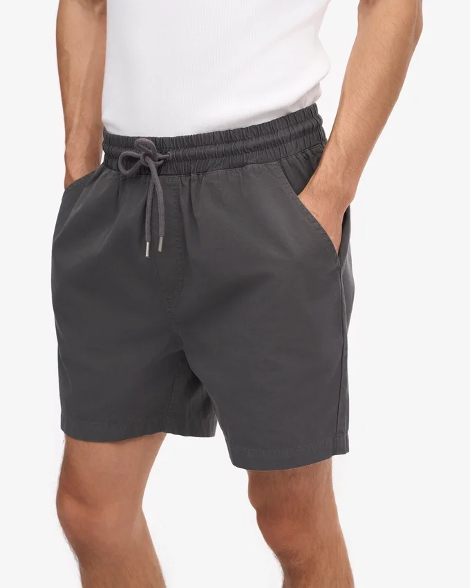 Organic Twill Shorts – Lava-Grau