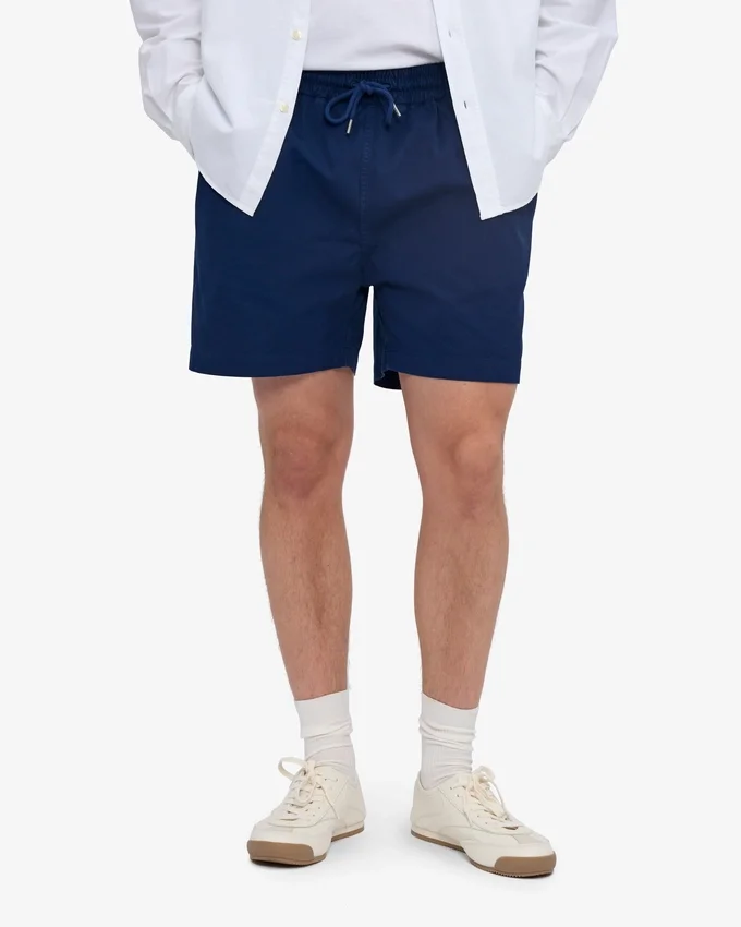 Organic Twill Shorts – Marineblau