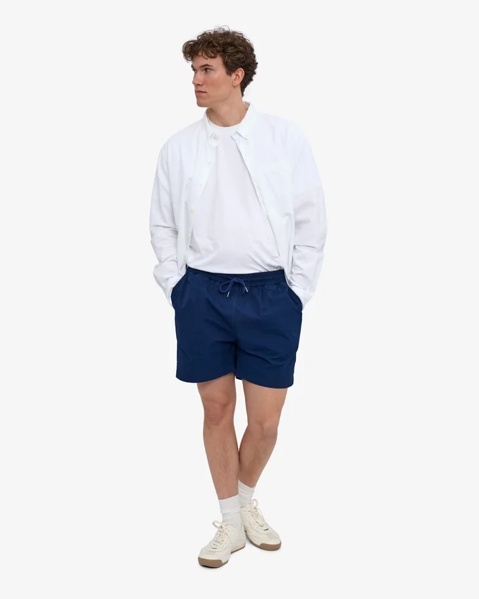 Organic Twill Shorts – Marineblau