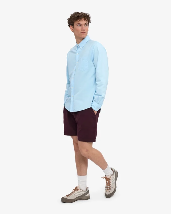 Organic Twill Shorts – Oxblood-Rot