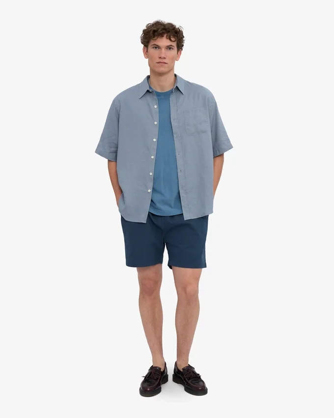 Organic Twill Shorts – Petrolblau