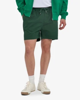 Organic Twill Shorts – Smaragdgrün