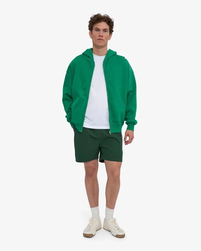 Organic Twill Shorts – Smaragdgrün