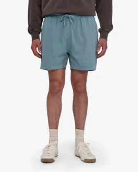Organic Twill Shorts – Stahlblau