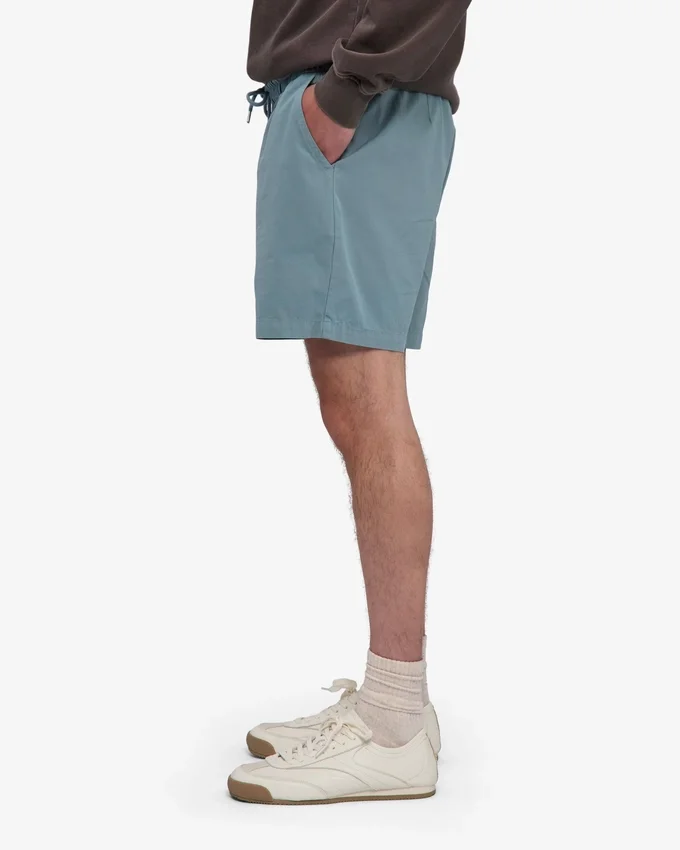 Organic Twill Shorts – Stahlblau