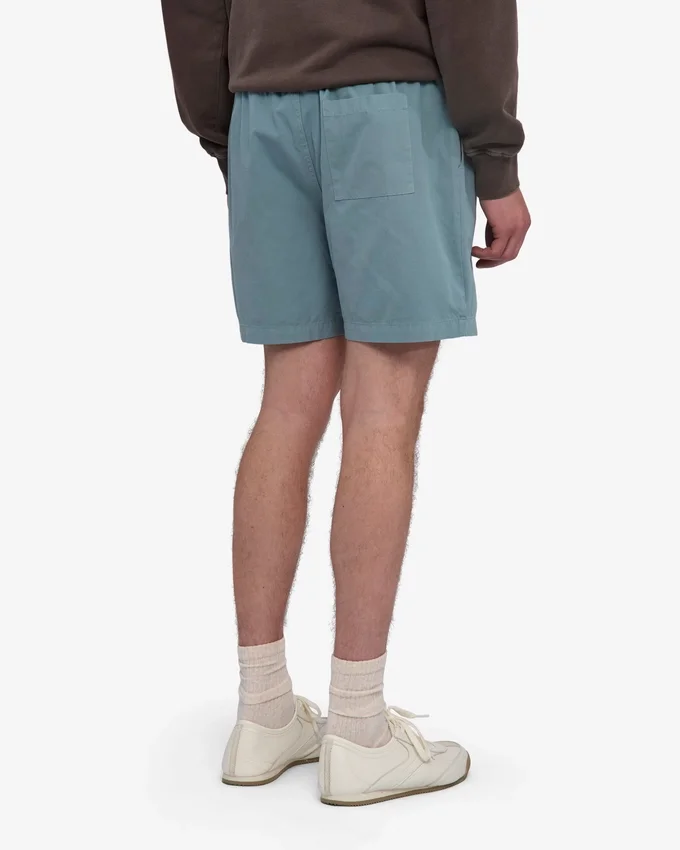 Organic Twill Shorts – Stahlblau