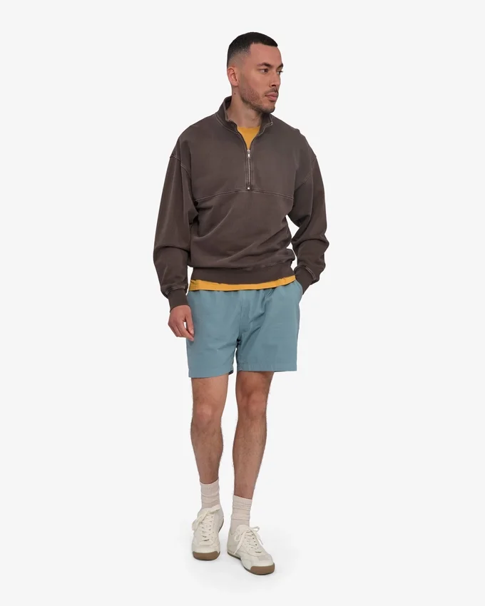 Organic Twill Shorts – Stahlblau