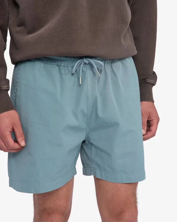 Organic Twill Shorts – Stahlblau
