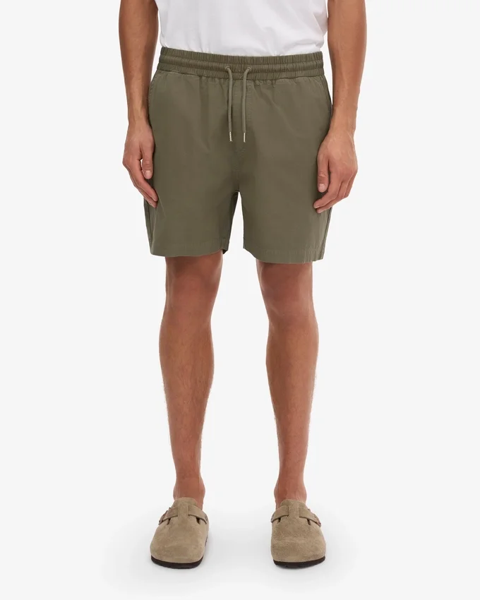 Organic Twill Shorts – Staubiges Oliv