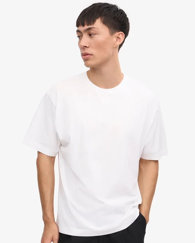 Oversize-Bio-T-Shirt – Optisches Weiß