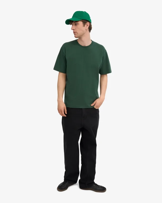 Oversize-Bio-T-Shirt – Smaragdgrün