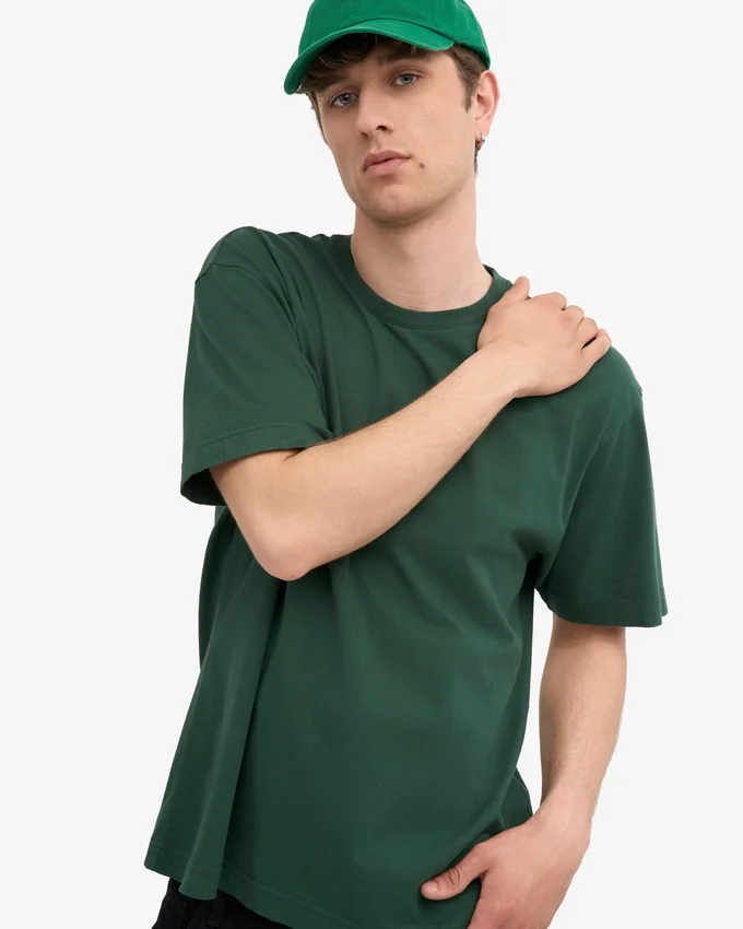 Oversize-Bio-T-Shirt – Smaragdgrün