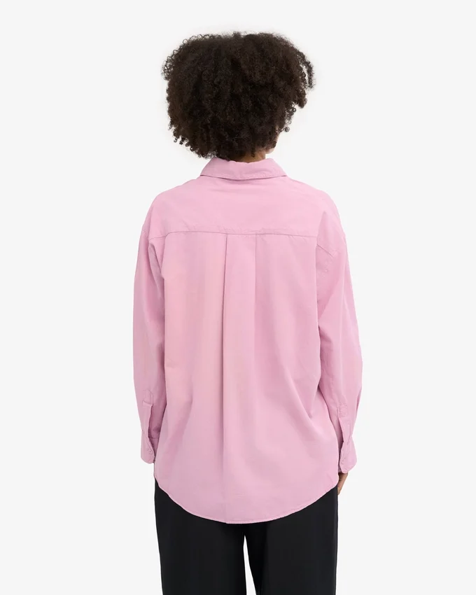 Oversize-Hemd aus Bio-Baumwolle – Kirschblüte