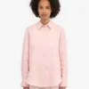 Oversize-Hemd aus Leinen – Faded Pink