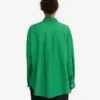 Oversize-Hemd aus Leinen – Kellygrün