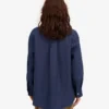 Oversize-Hemd aus Leinen – Marineblau