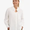 Oversize-Hemd aus Leinen – Optisches Weiß