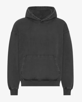 Oversize-Hoodie aus Bio-Baumwolle – Faded Black