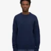Oversize-Pullover aus Merinowolle – Marineblau