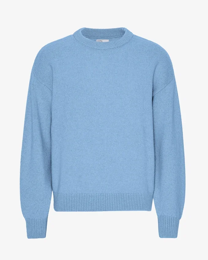 Oversize-Pullover aus Merinowolle – Seaside-Blau