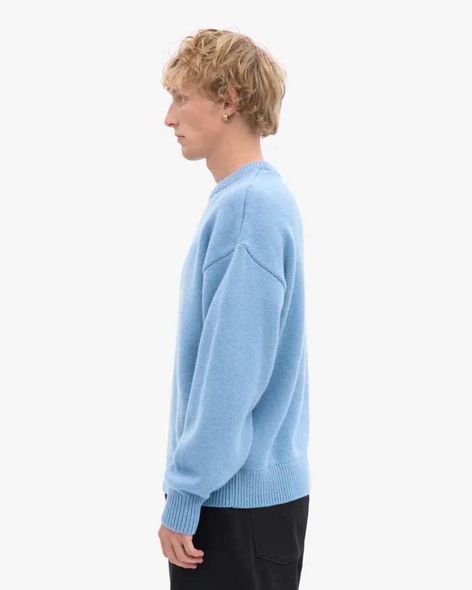 Oversize-Pullover aus Merinowolle – Seaside-Blau