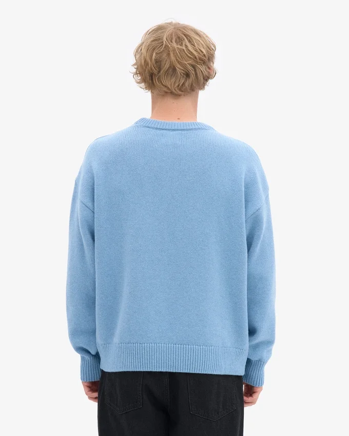 Oversize-Pullover aus Merinowolle – Seaside-Blau