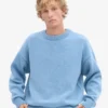 Oversize-Pullover aus Merinowolle – Seaside-Blau