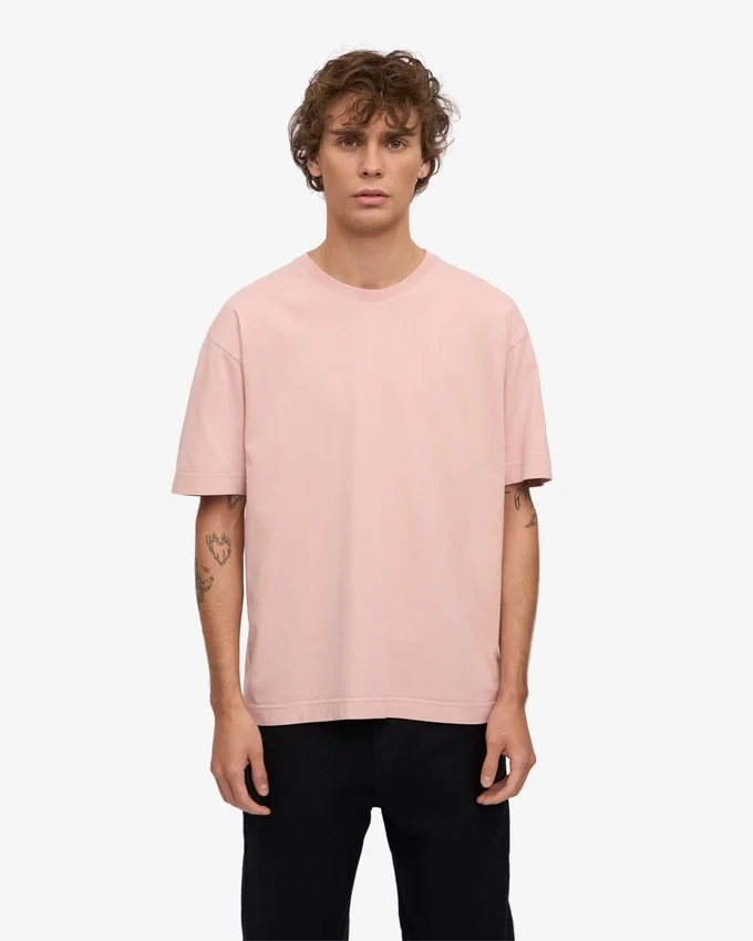 Oversize-T-Shirt aus Bio-Baumwolle – Faded Pink