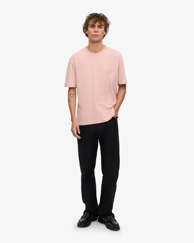 Oversize-T-Shirt aus Bio-Baumwolle – Faded Pink