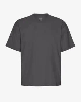 Oversize-T-Shirt aus Bio-Baumwolle – Lavagrau