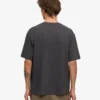 Oversize-T-Shirt aus Bio-Baumwolle – Lavagrau