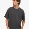 Oversize-T-Shirt aus Bio-Baumwolle – Lavagrau