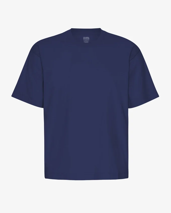 Oversize-T-Shirt aus Bio-Baumwolle – Marineblau