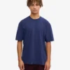 Oversize-T-Shirt aus Bio-Baumwolle – Marineblau