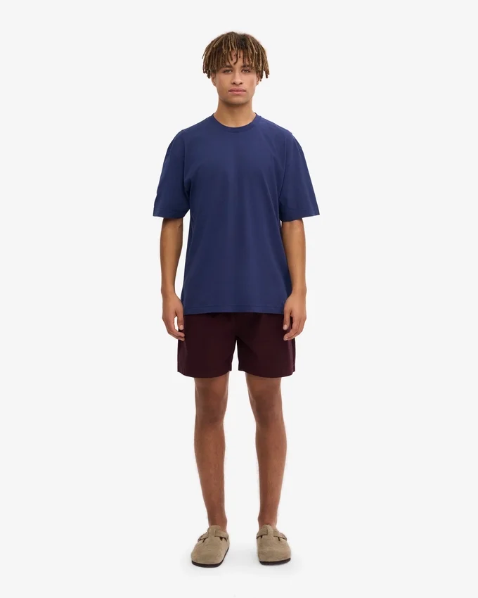 Oversize-T-Shirt aus Bio-Baumwolle – Marineblau