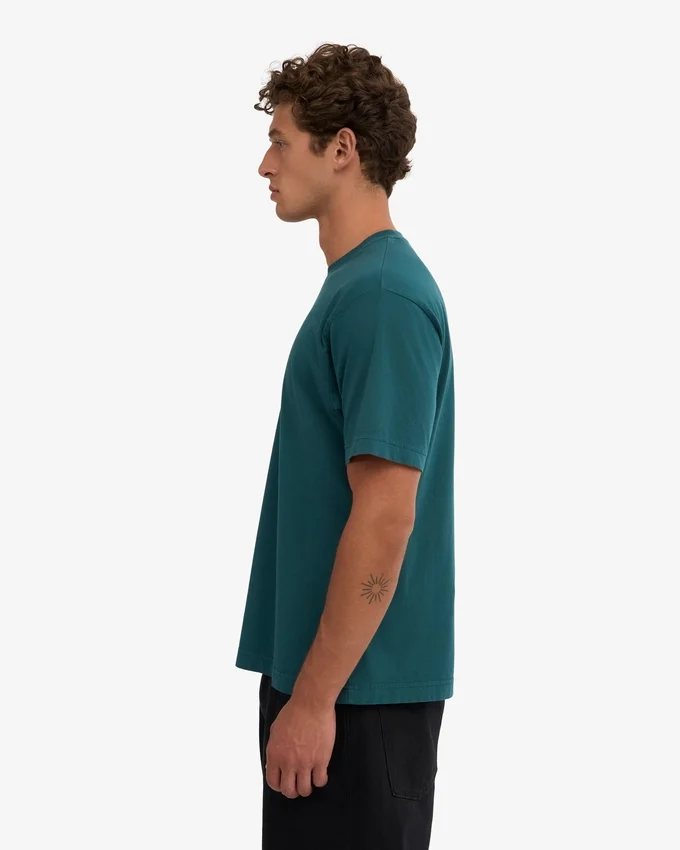 Oversize-T-Shirt aus Bio-Baumwolle – Ozeangrün