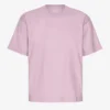Oversize-T-Shirt aus Bio-Baumwolle – Perlmutt-Lila
