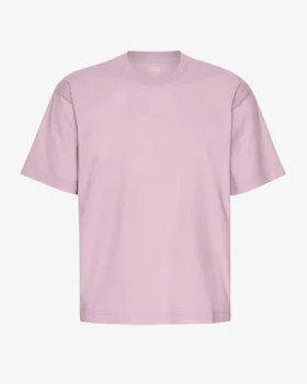 Oversize-T-Shirt aus Bio-Baumwolle – Perlmutt-Lila