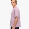 Oversize-T-Shirt aus Bio-Baumwolle – Perlmutt-Lila