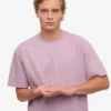 Oversize-T-Shirt aus Bio-Baumwolle – Perlmutt-Lila