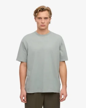 Oversize-T-Shirt aus Bio-Baumwolle – Stahlblau