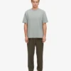 Oversize-T-Shirt aus Bio-Baumwolle – Stahlblau