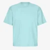 Oversize-T-Shirt aus Bio-Baumwolle – Tealblau