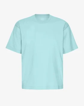 Oversize-T-Shirt aus Bio-Baumwolle – Tealblau