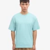 Oversize-T-Shirt aus Bio-Baumwolle – Tealblau